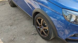 Проставки на передние колеса.