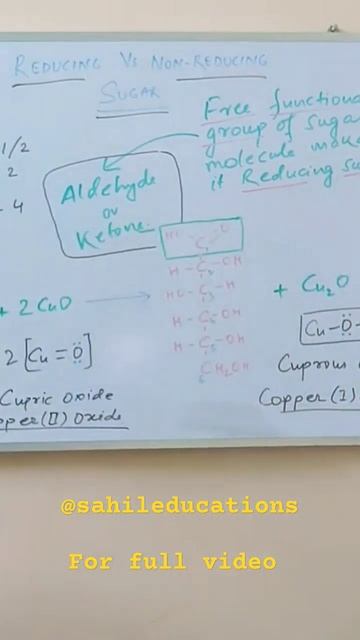 Reducing carbohydrates|Class XI | Biomolecules| NCERT Biology || #sugar #reducing #sucrose #glucose смотреть онлайн