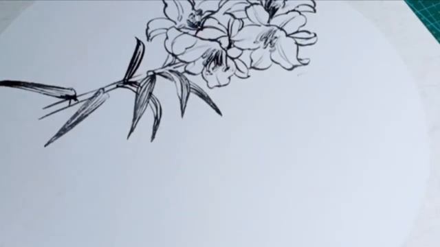MUXU-Chinese painting - ink lily смотреть онлайн