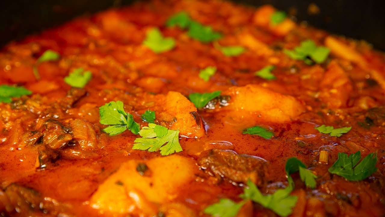 АЗУ по-татарски - сытное мясное блюдо. смотреть онлайн