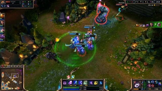 LOL - First 60 FPS upload League of Legends teamfight смотреть онлайн