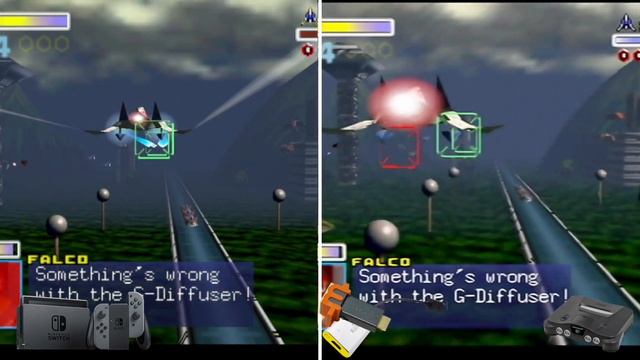 Star Fox 64 - N64 vs Nintendo Switch (Features mClassic) смотреть онлайн