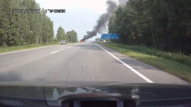 2013.06.28 Р-151, горит Газелька смотреть онлайн