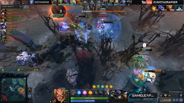 Arteezy Invoker - Chrono and 5 Man Black Hole Cumback Dota 2 смотреть онлайн