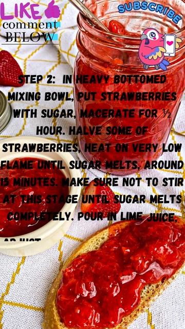 HOW TO MAKE STRAWBERRY JAM IN 4 EASY STEPS #shorts смотреть онлайн