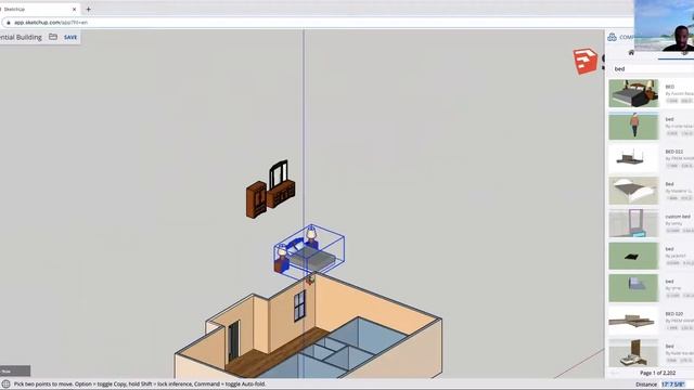 Adding Furniture In SketchUp