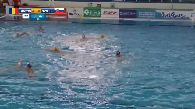 Romania vs Slovakia - Waterpolo European Champ. Under 15 - Day 2 смотреть онлайн