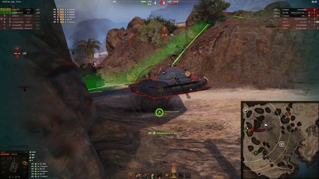 World of Tanks - T110E5 - Onslaught - El Halluf - 1 VS 2 смотреть онлайн