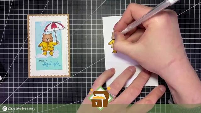 Using the *NEW* Lawn Fawn release for a cute mini slimline card! смотреть онлайн