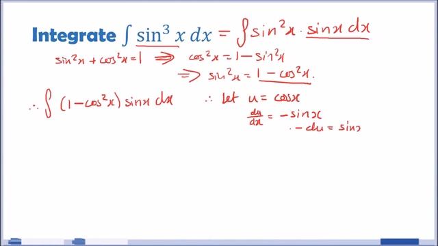 Integral of sin^3x | Integration Walkthrough (Substitution & Trig Identities) смотреть онлайн