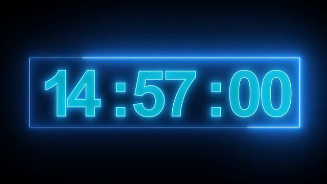 30 minutes countdown timer with music neon light effect with music смотреть онлайн