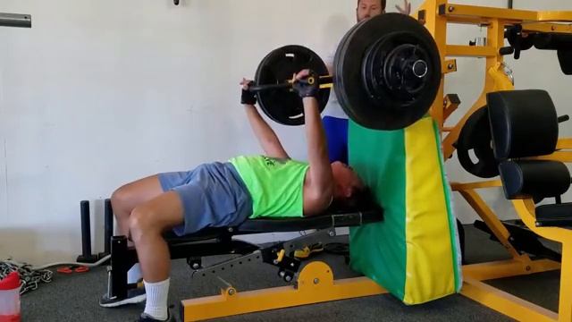 10/7/2016 - GYM - David Messineo. Age 53.75 - 302.5lb Bench Press (Lifetime Personal Best)