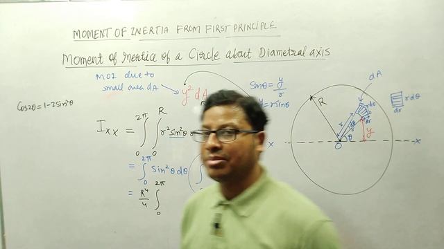 L#66 MOMENT OF INERTIA OF A CIRCLE ABOUT ITS DIAMETRAL AXES ENGINEERING MECHANICS смотреть онлайн