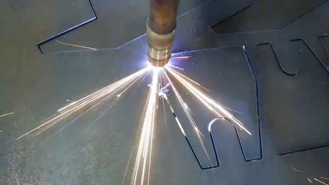 30mm metal plate, cutting by hypertherm plasma смотреть онлайн