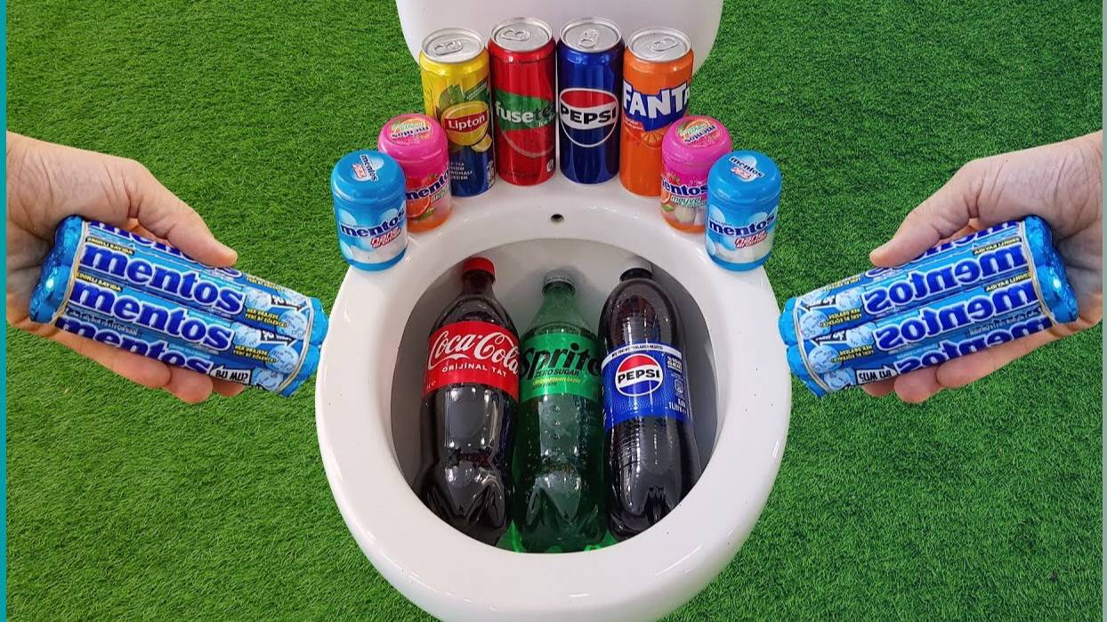 Мультики для детей. Детский Эксперимент: Большая кока-кола, Пепси, спрайт. Мультики для малышей смотреть онлайн