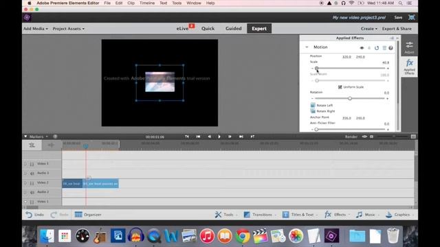 Transforming video in Premiere Elements смотреть онлайн