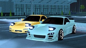 ПАРНЫЙ НОЧНОЙ ДРИФТ НА МАЗДА РХ7 BLACK RUSSIA