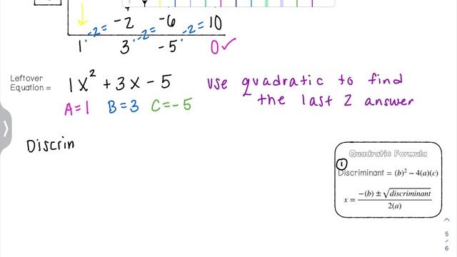 Finding Factored Form using Calc and Synthetic Div pg 5 смотреть онлайн