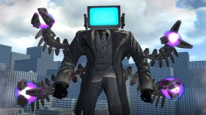 НОВЫЙ БОЛЬШОЙ CERBERUS TV MAN! СКИБИДИ ТУАЛЕТЫ В ГАРРИС МОД