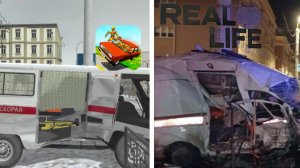 Ремейк аварии со Скорой "Газель Некст" и "BMW X7" в ВАЗ краш тест симулятор 2 #22