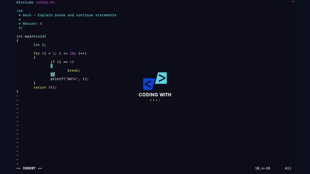 Learn C Playlist - Break & Continue смотреть онлайн