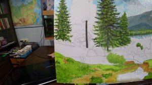 Красота да и только! Написание картины с нуля