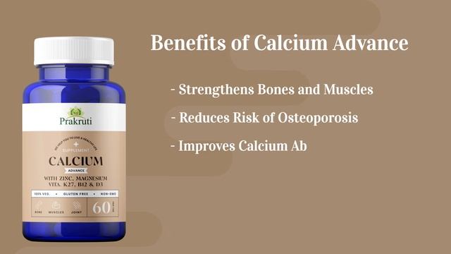 Prakruti Calcium Advance with Zinc, Magnesium, Vitamin B12 and D3 смотреть онлайн