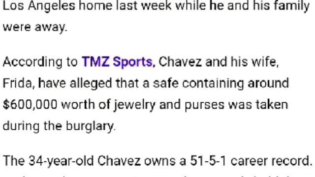 julio cesar chavez jr's LA home BURGLARIZED; $750k in total losses🔥!!! смотреть онлайн