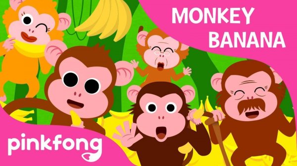 Monkey Banana-Baby Monkey Animal Songs PINKFONG Songs for Children