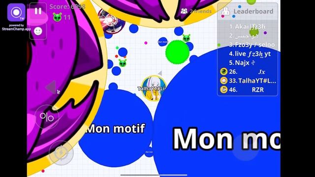 LIVESTREAM AGARIO MOBILE — TalhaYT#Live 🥱 смотреть онлайн