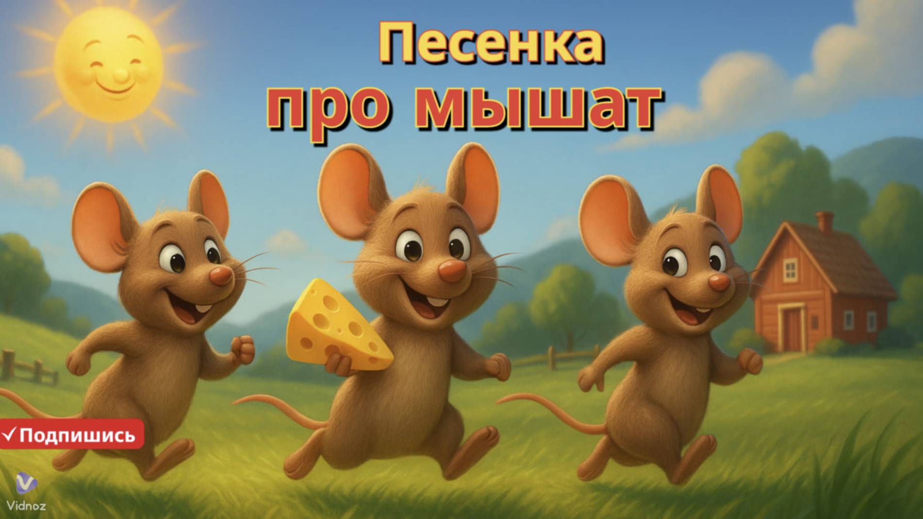 🎵 Три слепые мышки 🐭🐭🐭 | Английская песенка для малышей✨ смотреть онлайн