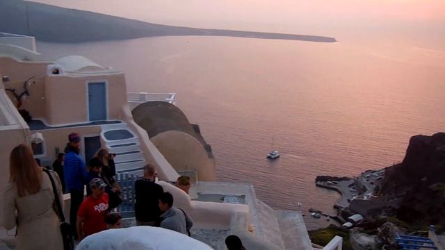 ГРЕЦИЯ. САНТОРИНИ. ПРОГУЛКА ПО ИЯ. ЗАКАТ. смотреть онлайн