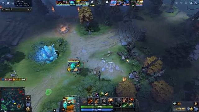 Dota 2 Gyrocopter 7676 MMR 15/4/18 (Kills/Deaths/Assists) Ranked Full Gameplay смотреть онлайн