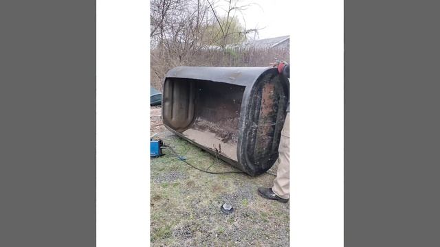 cutting a oil tank with the plasma cutter смотреть онлайн