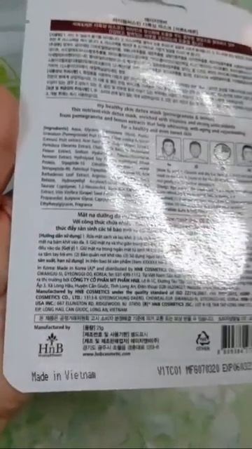 Mặt Nạ Thải Độc Dưỡng Da Chanh Vàng Lựu Đỏ HnB - Lemon Pomegranate My Healthy Skin Detox Mask смотреть онлайн