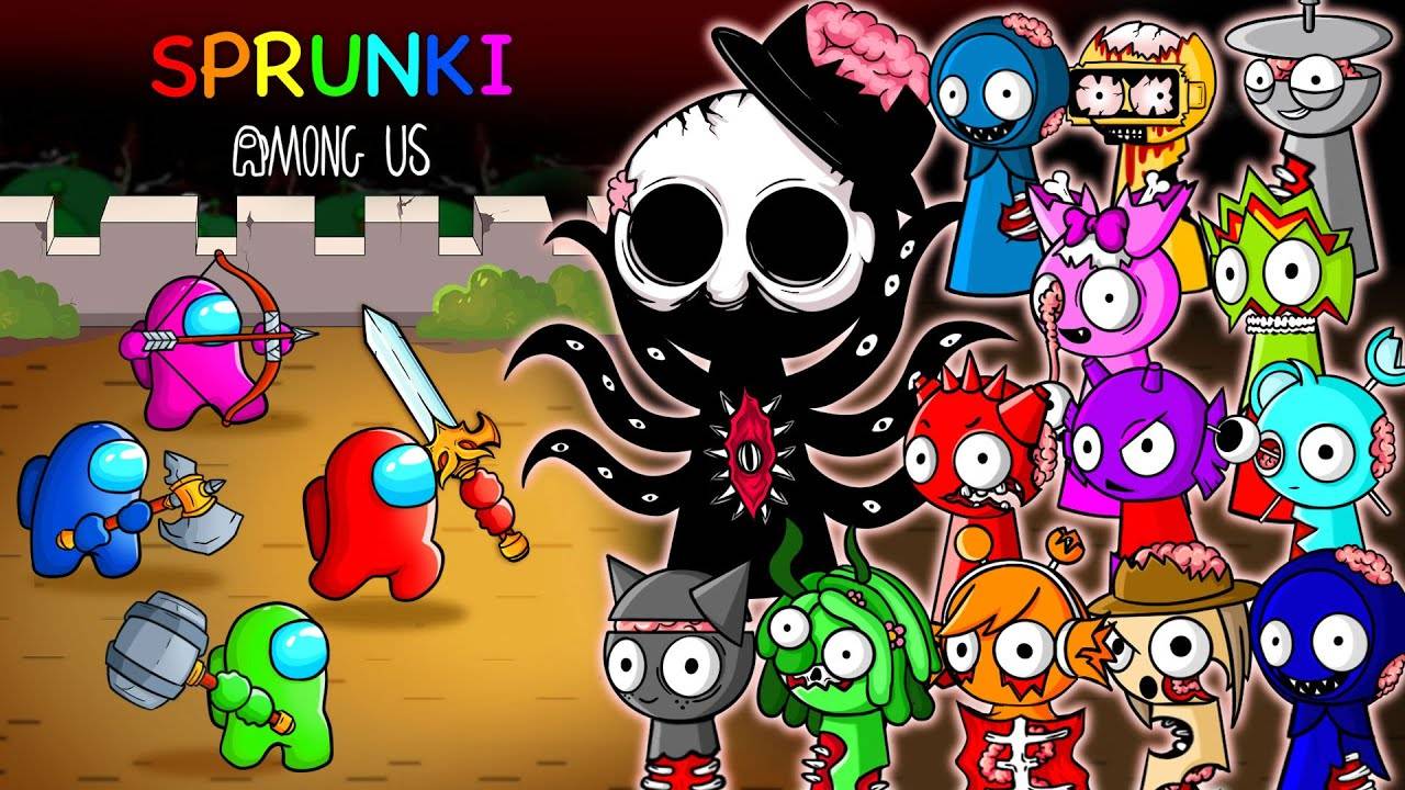 АМОНГ АС ПРОТИВ ЗОМБИ СПРУНКИ. ВЕСЕЛАЯ АНИМАЦИЯ смотреть онлайн