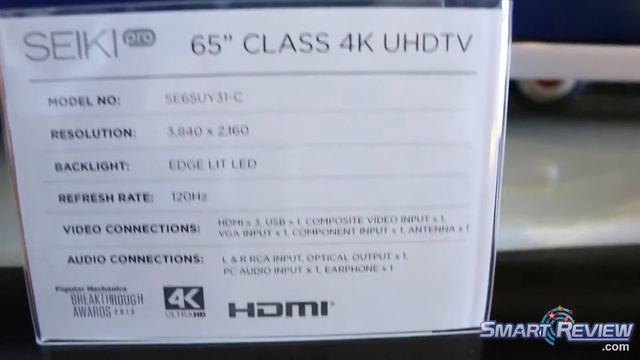CES 2014 Seiki Pro 4K Ultra HD TV Lineup UY06 Series U Vision Upscaling Cable Smart Review смотреть онлайн