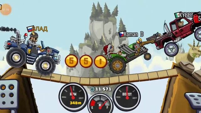 Hill Climb Racing 2 Эпические холмы. Монстр-трак смотреть онлайн