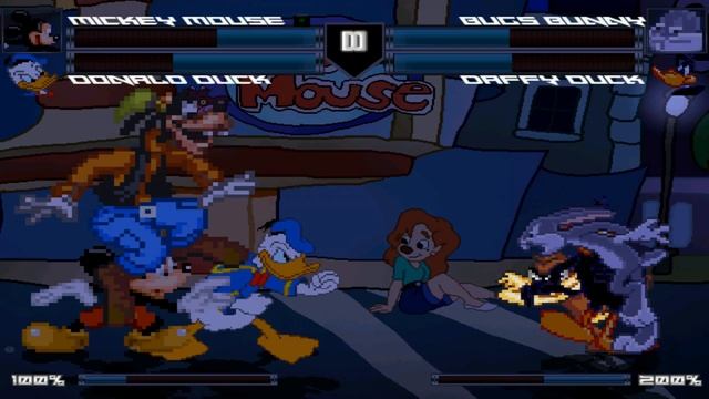 MUGEN (3v3) Team Disney Vs Team Looney Tunes смотреть онлайн