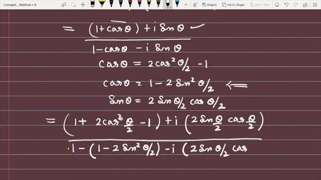 if 'a=cos(theta)+isin(theta)',find the value of '(1+a)/(1-a)'. || complex number смотреть онлайн