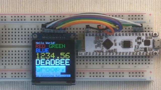 Arduino_GFX SSD1351 128x128 смотреть онлайн