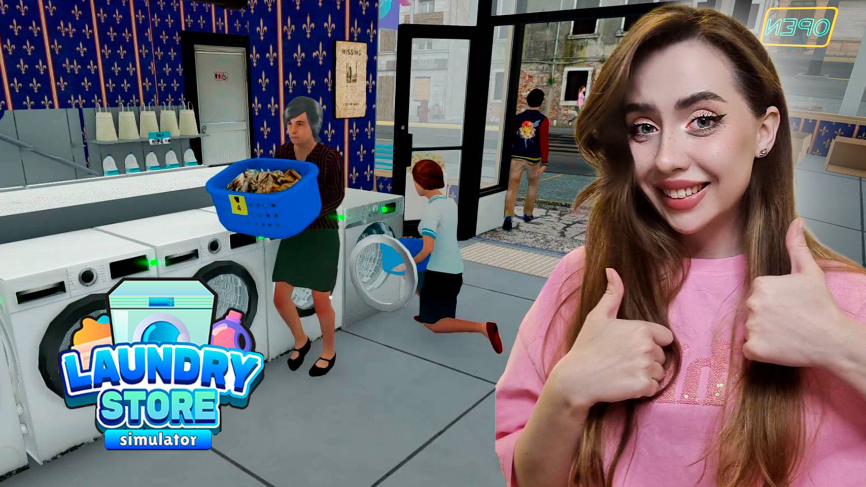 НОВЫЙ СОТРУДНИК и КАСТОМ! ➤ Laundry Store Simulator #5 смотреть онлайн