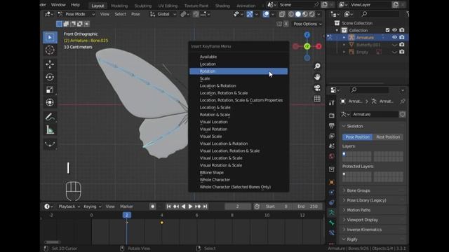 Part-5 Butterfly 3d Modelling #blender #b3d #3danimation #tutorial #animation #blenderart смотреть онлайн