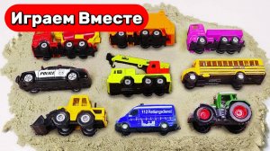 Машинки мультики🚗 Тачки Молния Маккуин! Учим названия и звуки машин: полиция и грузовик! Для детей