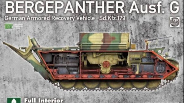 Распаковка Takom 1 35 2107 Bergepanther Ausf.G