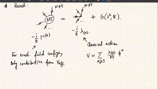 QFT Path Integral 1 - Lecture 12 p4 (Effective action as the generating functional for 1PI vertices смотреть онлайн