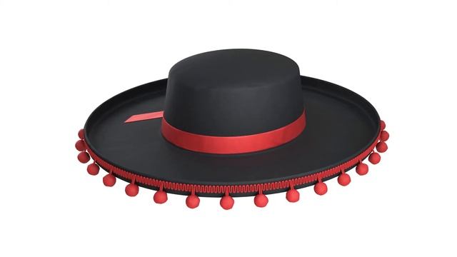Spanish hat 3D model смотреть онлайн