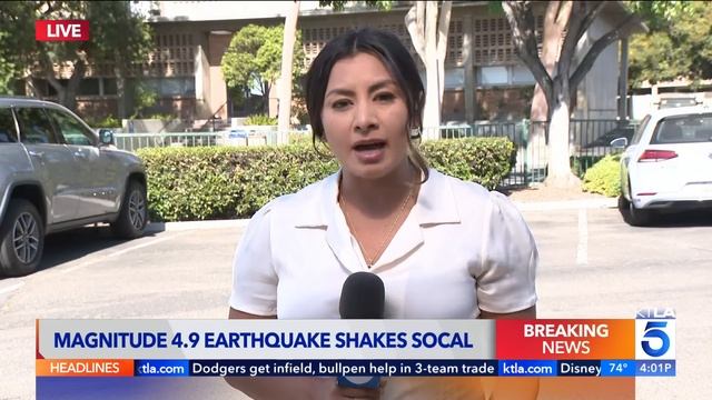 Magnitude 4.9 earthquake rattles Southern California смотреть онлайн