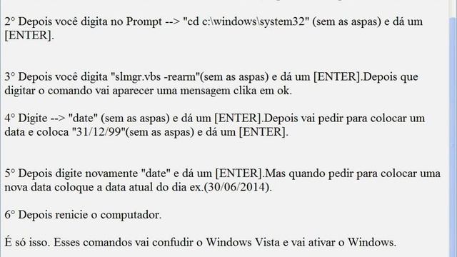 Ativar WINDOWS VISTA sem programa 2014 смотреть онлайн