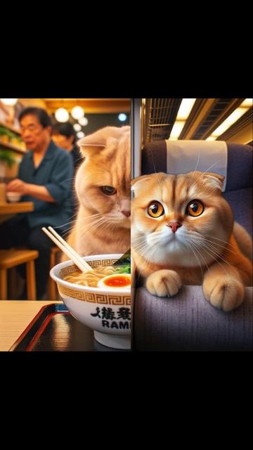 The Ultimate Bowl AI CAT's Ramen Revolution #aicat #aiimages #funnyshorts смотреть онлайн